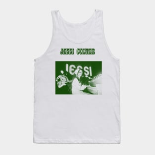 jessi colter// green solid style, Tank Top